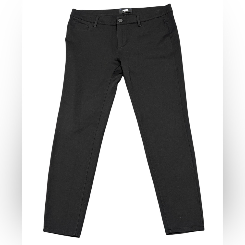 Paige Women's Verdugo Ponte Pants Leggings in Black Overdye Sz. 31